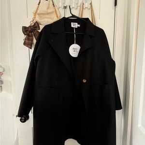 Princess Polly Black Trench Coat